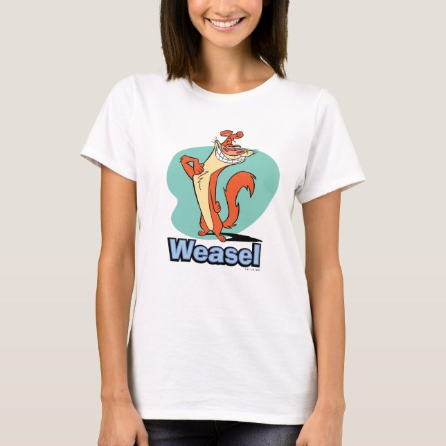 Weasel Proud Character Graphic T-Shirt (Front)