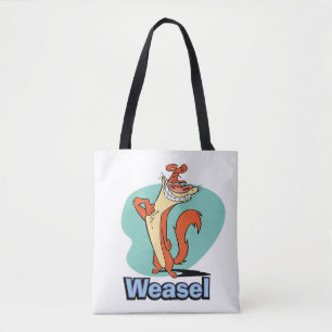 Weasel Proud Character Graphic Tote Bag