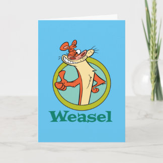 Weasel Thumbs Up Character Graphic Card