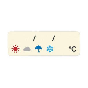 Weather and Date Labels 天気&日付シール ラベル
