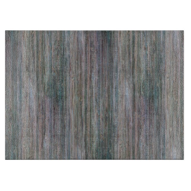 Weather-beaten Bamboo Wood Grain Look Cutting Board (Front)
