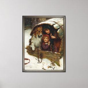 Weather-bound by Arthur John Elsley Canvas Print