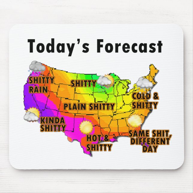 Weather Forecast Mouse Pad (Front)