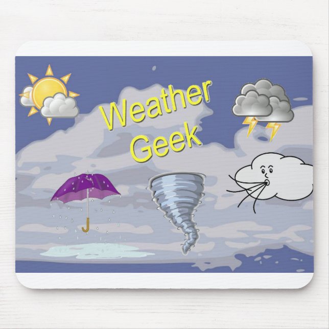 Weather Geek Mousepad (Front)