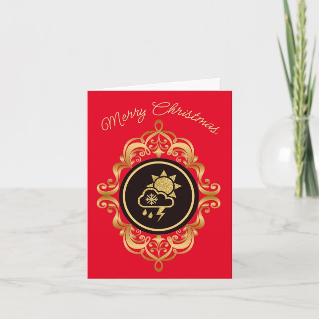 Weather Icons Christmas Card (Front)