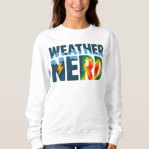 Weather Nerd Meteorology Radar and Lightning Sweatshirt