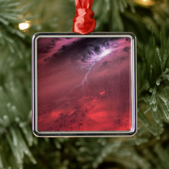 Weather On A Brown Dwarf Star. Metal Ornament (Tree)