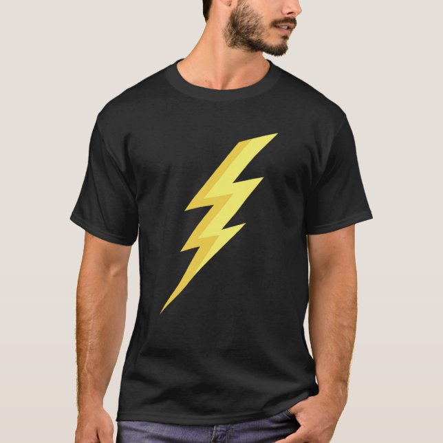 Weather Rain Lightning Thunder T-Shirt (Front)