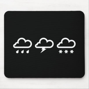 Weather Systems Pictogram Mousepad