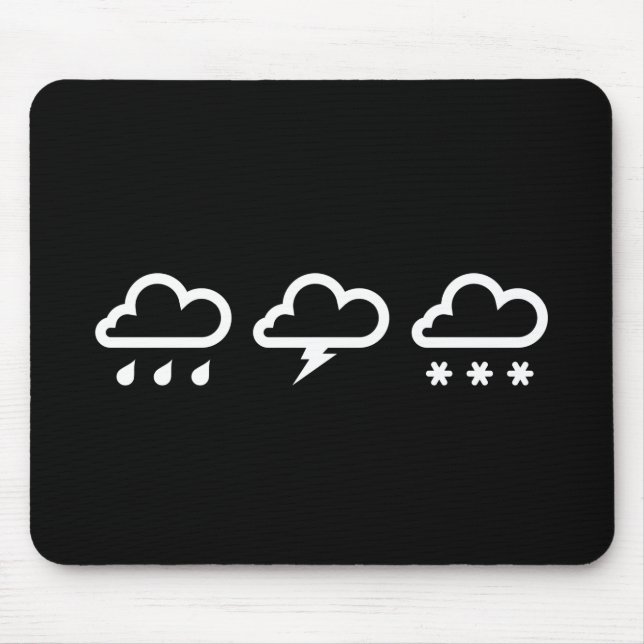 Weather Systems Pictogram Mousepad (Front)