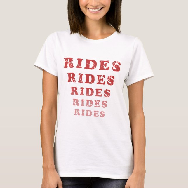 Weathered Adventureland Rides Tee (Front)