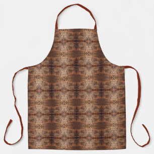 Weathered Aged Wood Photo Closeup Pattern Design Apron