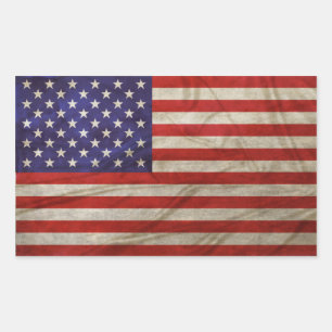 Weathered American Flag Sticker