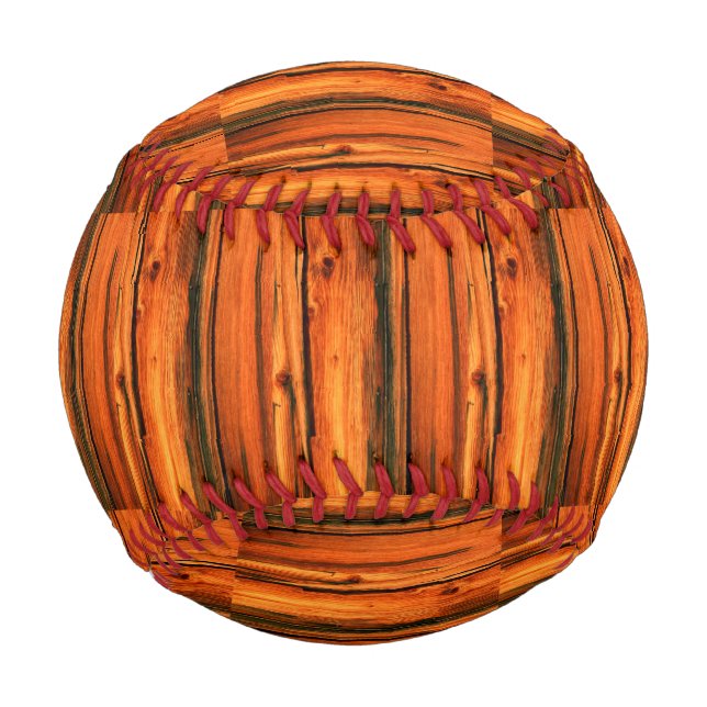 weathered barn boards baseball (Front)