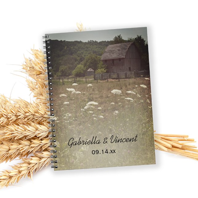 Weathered Barn Country Wedding Notebook (Creator Uploaded)