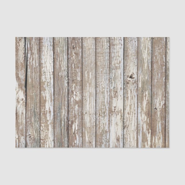Weathered Barn Wood Tissue Paper (Front)
