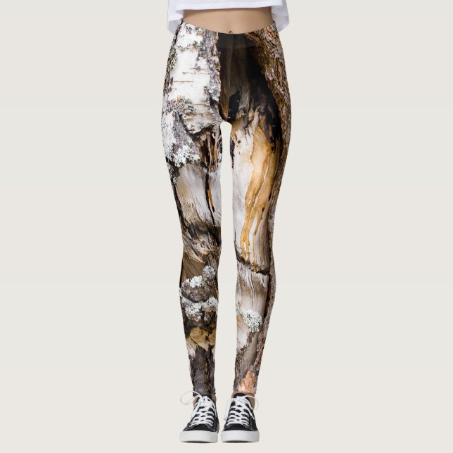 Weathered birch trunk leggings (Front)