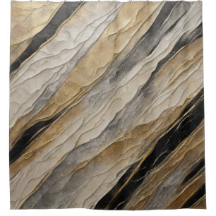 Weathered Black and Gold Stripe