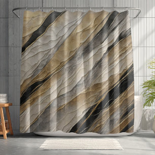 Weathered Black and Gold Stripe