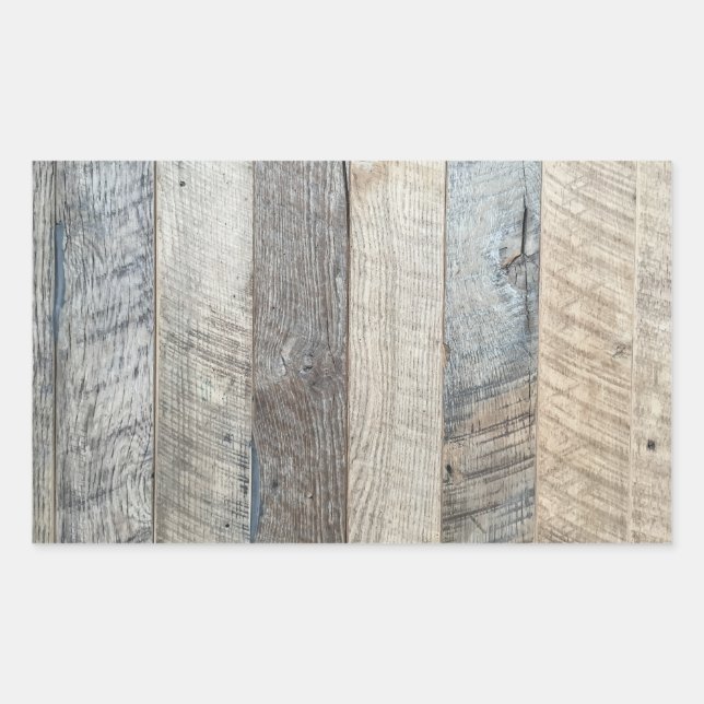 Weathered Boards Wood Plank Background Texture Sticker (Front)
