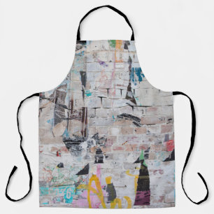 Weathered Brick: Urban Poster Wall. Apron
