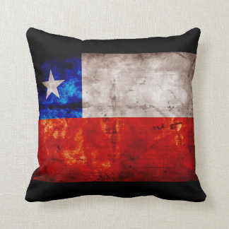 Weathered Chile Flag Throw Pillow