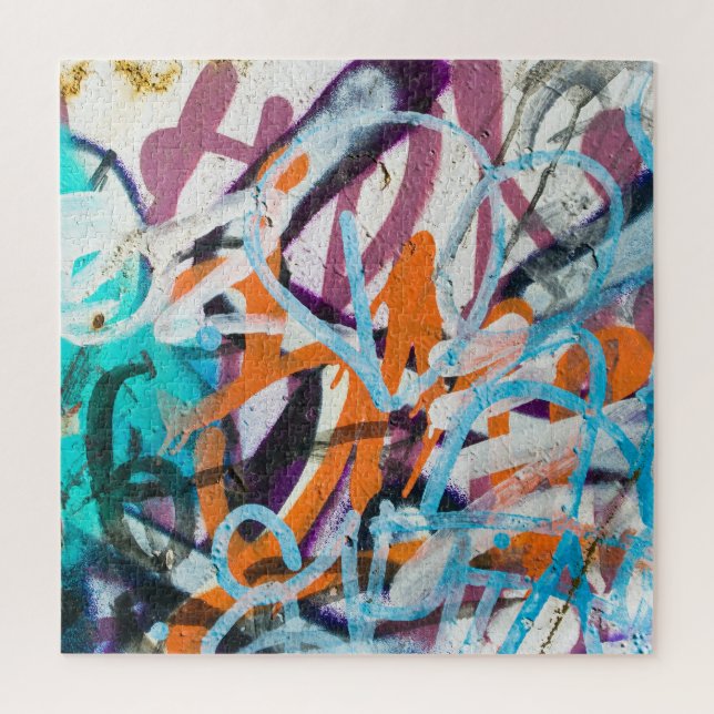 Weathered concrete wall, grungy texture. jigsaw puzzle (Vertical)