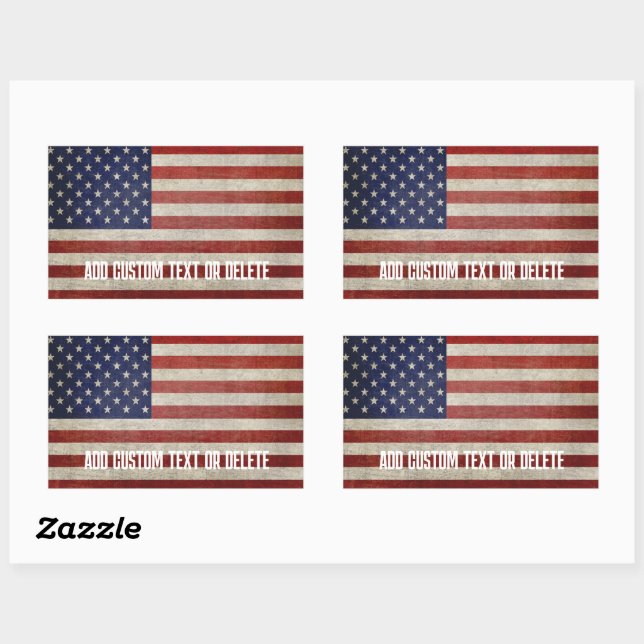 Weathered, distressed American Flag Sticker (Sheet)