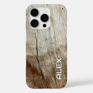 Weathered Driftwood Texture – Coastal Rustic iPhone 16 Pro Case