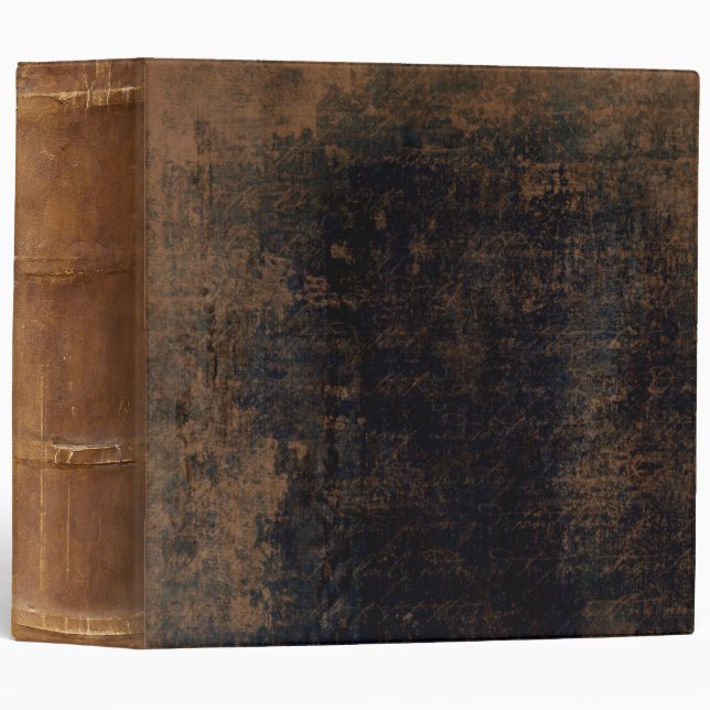 Weathered Faux Leather Ancient Tome Binder (Front/Spine)