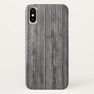 weathered grey wood background Case-Mate iPhone case