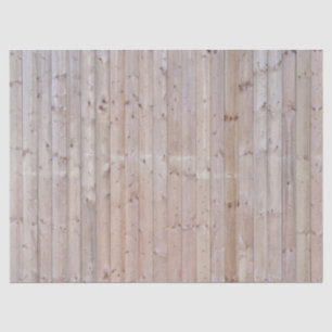 Weathered Narrow Wood Planks Tissue Paper