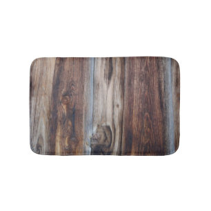 Weathered Old Wood Wall Texture Bath Mat