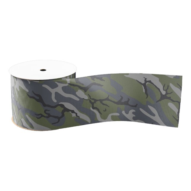Weathered Outcrop Camo Ribbon Grosgrain Ribbon (Spool)