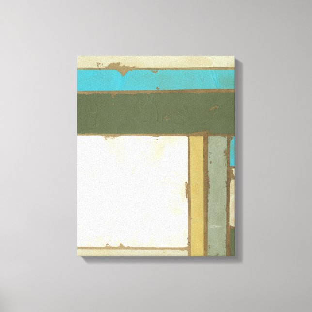 Weathered Panel Painting by Jennifer Goldberger Canvas Print (Front)