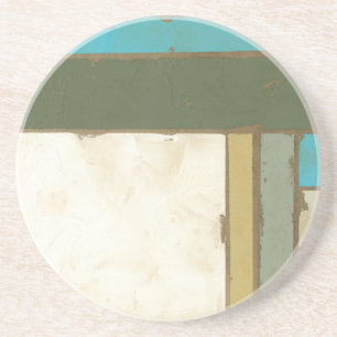 Weathered Panel Painting by Jennifer Goldberger Coaster