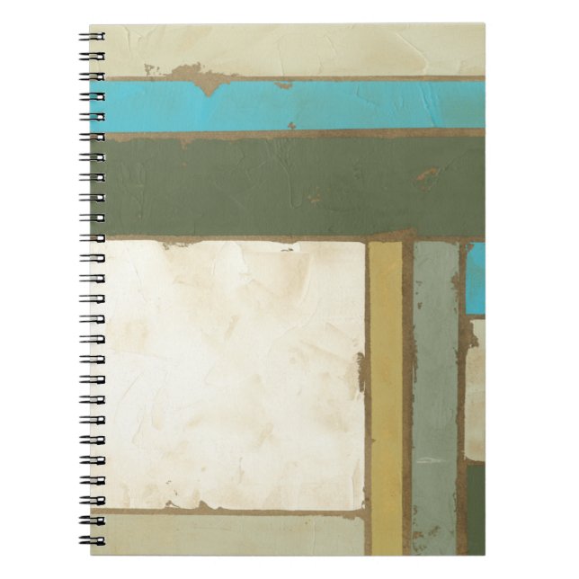 Weathered Panel Painting by Jennifer Goldberger Notebook (Front)