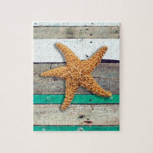 Weathered plank beach rustic seashore jigsaw puzzle