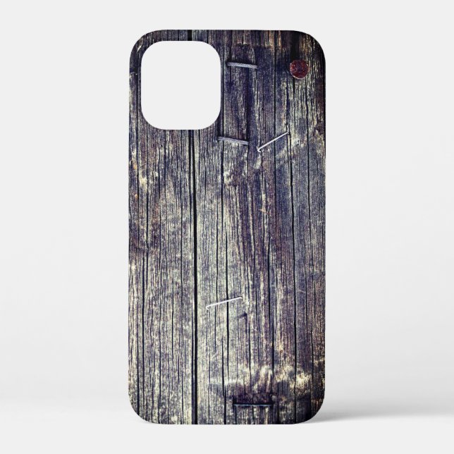 Weathered Power Pole with Staples and Nail Case-Mate iPhone Case (Back)