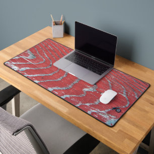 Weathered Red Barn Wood Desk Mat