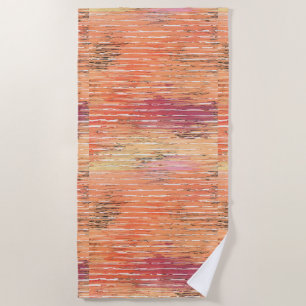 Weathered Reed Blind beach towel
