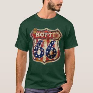 Weathered Route 66 T-Shirt