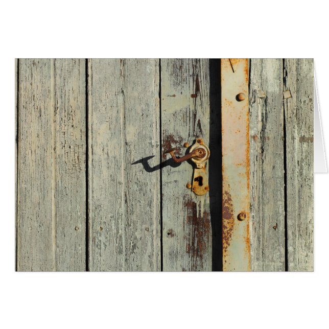 Weathered Rusty Door Handle (Front Horizontal)