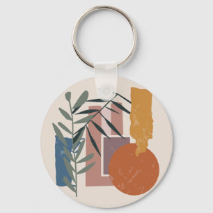 Weathered Shapes And Stalks Keychain