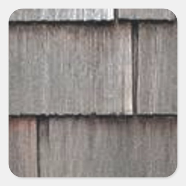 Weathered Shingles Square Sticker (Front)