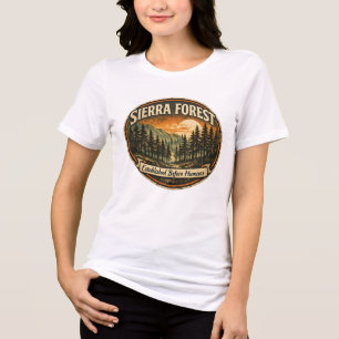 Weathered Sierra Forest-Established Before Humans Tri-Blend Shirt