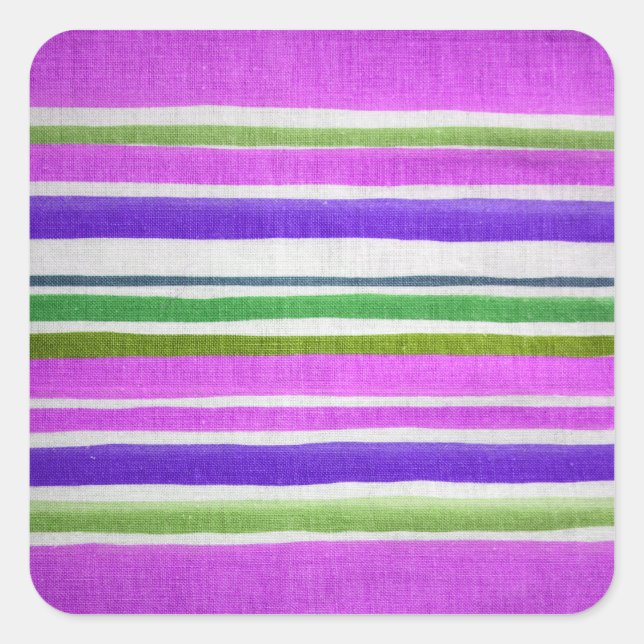 Weathered Stripes Square Sticker (Front)