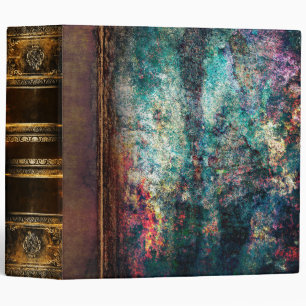 Weathered Turquoise Grunge Ancient Tome Binder