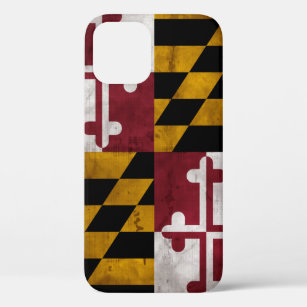 Weathered Vintage Maryland State Flag iPhone 12 Case