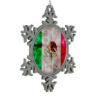 Weathered Vintage Mexico Flag